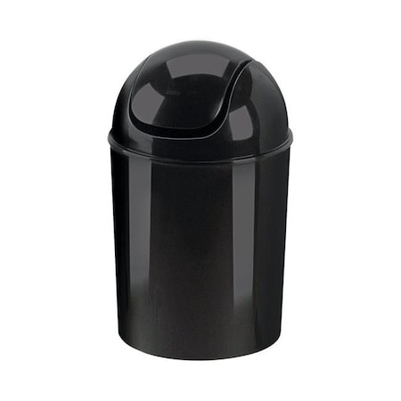 Vortex 5 L Black Swing-Top Lid Wastebasket VO152639